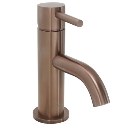 JTP Vos Brushed Bronze Mini Basin Mixer